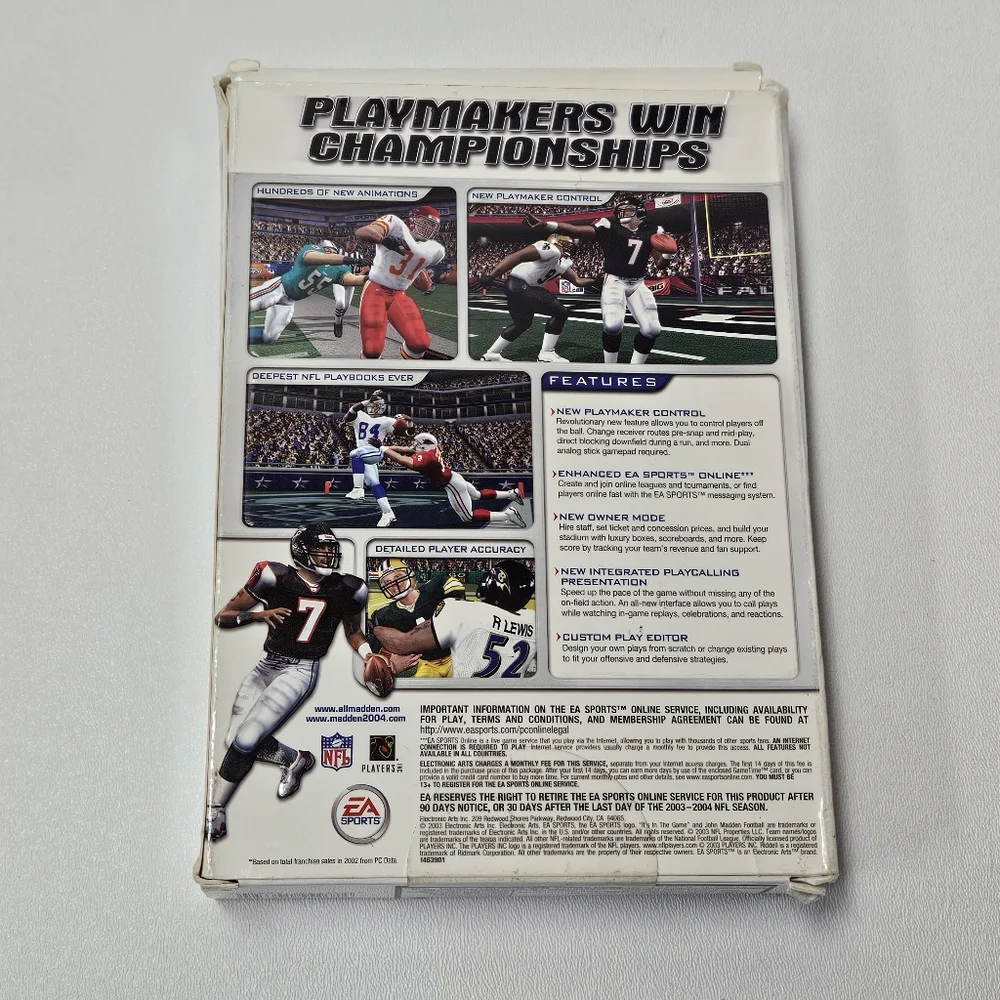 Madden 2003 and 2004 PC CD-ROM EA Sports with box